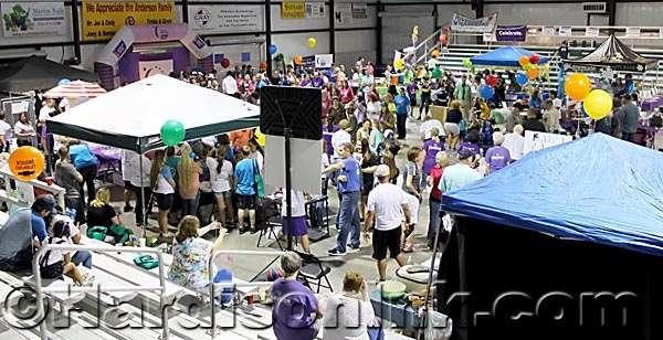 This annual Relay For Life event there and then has been in various places over the past 10 years, including at the track for Chiefland Elementary School and at the huge pole barn in Gilchrist County