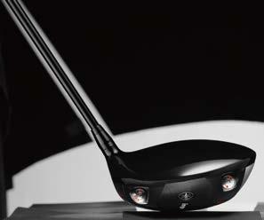 *Yamaha Golf study New inpres driver heads grab the ball longer with a CG distance as close as 32 mm, the shortest ever.