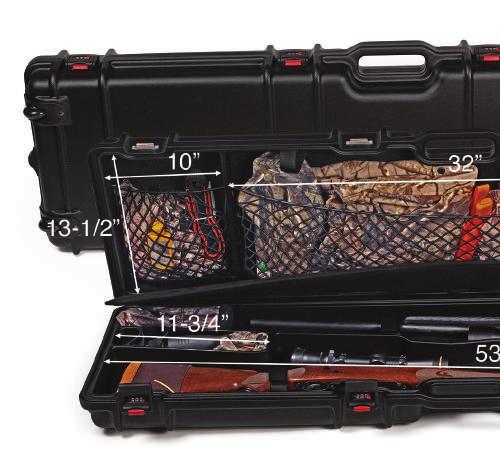 Traveling Sp tsman Rifle Case Series NEW BOLT ACTION RIFLE CASES Gun Luggage - Rolling 2 Scoped Rifle Luggage Case MODEL 1640DSR UP TO