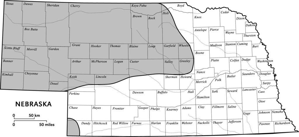 164 Great Plains Research Vol. 21 No. 2, 2011 Figure 3. Current distribution (shaded area) of pronghorn (Antilocapra americana) in Nebraska.
