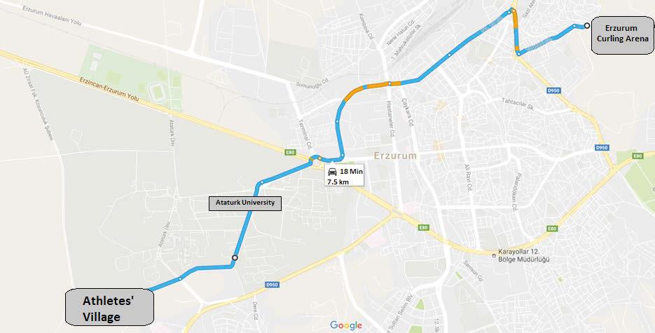 90 Team Transport Information There will be shuttles between the Athlete s Village and competition venue during the festival. Shuttles may be used only by accredited people.