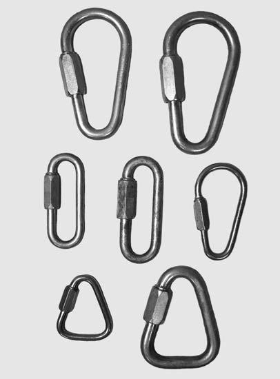 Steel carabiners are heavier than aluminum carabiners and will usually have a greater breaking strength.