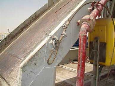 Wire rope grips should not be used on hoist wires, break-out line and hang off wires.