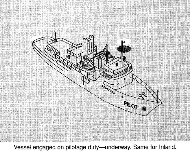 -INTERNATIONAL- Lights and Shapes RULE 29 Pilot Vessels (a) A vessel engaged on pilotage duty shall exhibit: (i) at or near the masthead, two all-round lights in a vertical line, the upper being