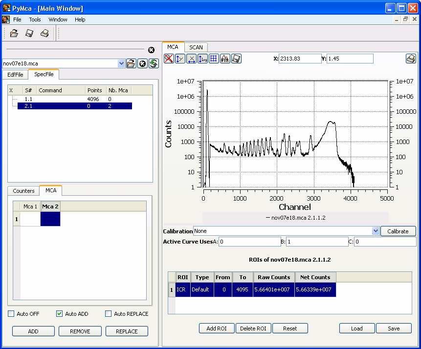 XRF Spectrum Analysis Typical procedure: 1. Calibration 2. Peak identification 3.
