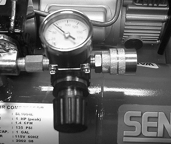 5) SAFETY RELIEF VALVE: This valve is designed to prevent system failures by relieving pressure from the system when the compressed air reaches a predetermined level.