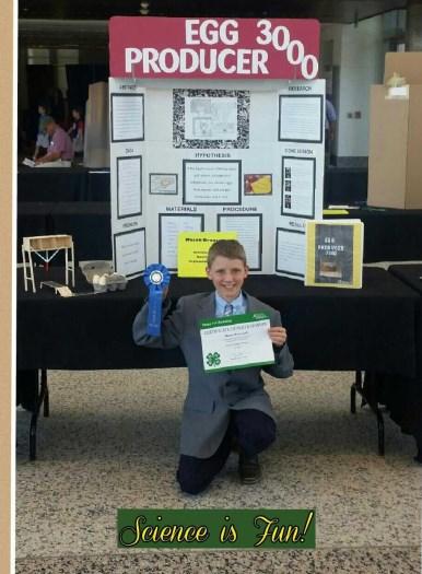 Mason Broussard participated in the 4-H SET competition.