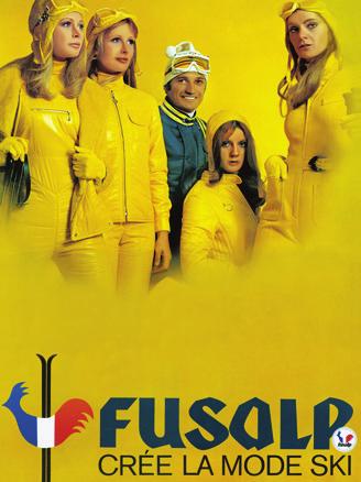 Mathilde Lacoste Winter 2017, Umma catsuits 1970, Fusalp advertising «When I joined maison Fusalp, she