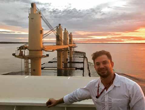 WHO S Navigating? Piloting the Amazon river Harbour/River Pilot, Thiago Serra relishes the challenge of guiding large vessels along his stretch of the Amazon river.