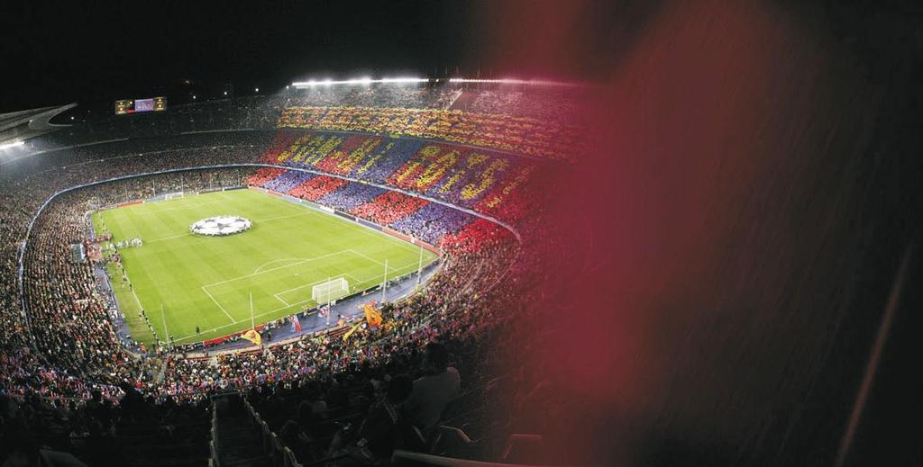 The biggest football stadium in Europe, with a capacity for more than 98,000 spectators, is UEFA catalogued as a 5 star stadium due to its high standards of safety and comfort.