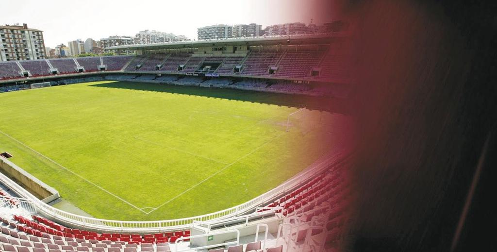 Located alongside the Camp Nou and connected to the main grounds by an overhead passageway, this is where the club's reserve team plays its