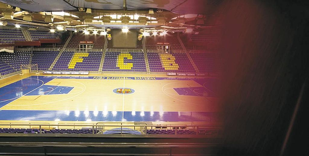 The legendary Palau is used for games played by FC Barcelona's professional sports sections: basketball,