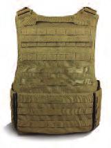 ballistic attributes of armor within the vest. Antimicrobial/FR treated padded spacer mesh is used internally for comfort.