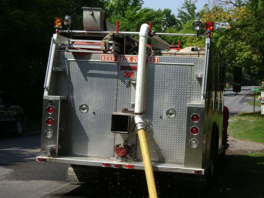Test Results: Tanker 4 w/fill Pipe Single, 4 fill hose connected to the 4 over the top