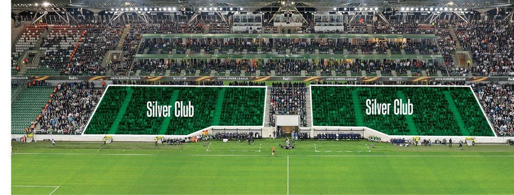 SILVER CLUB a seat in the Silver stands of the highest standard with access to the catering zone in the