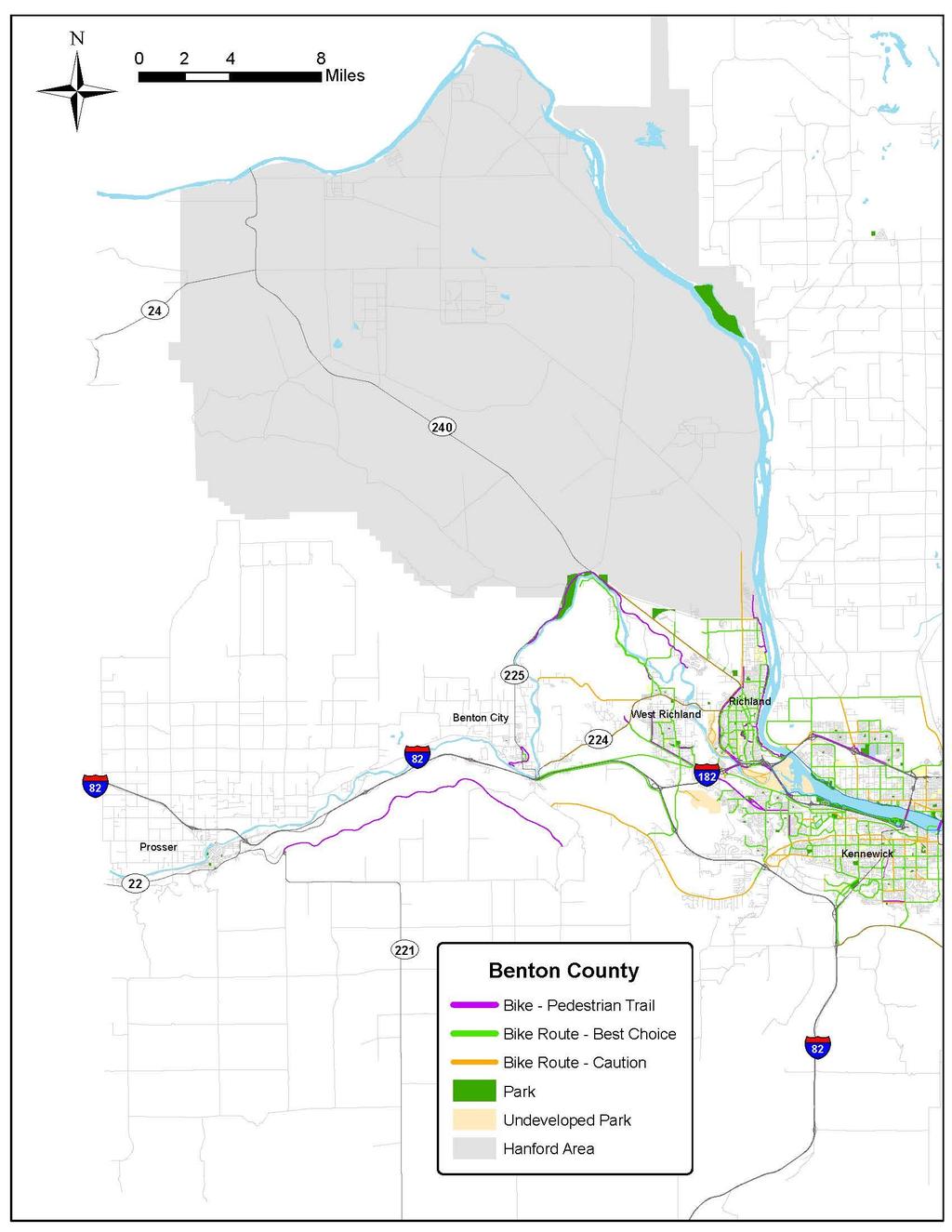 Map 1: Benton County Parks and
