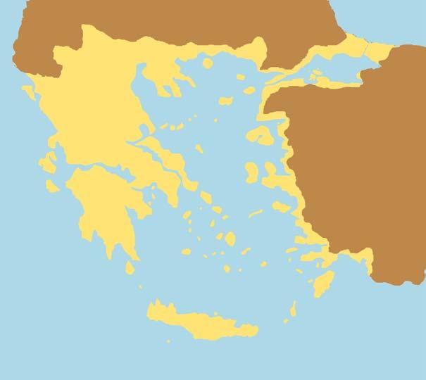 Black Sea Mount Olympus Ancient Greece Aegean Sea Delphi Eretria Thebes Athens Olympia Corinth Argos Asia Minor Ionian Sea Sparta Greek areas Other lands Greek city-states Mediterranean Sea Crete