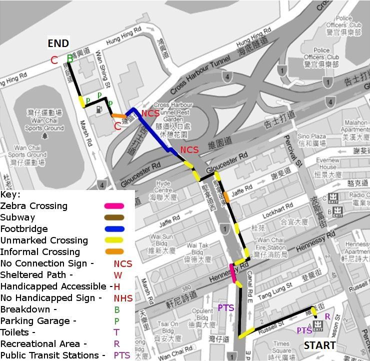 Route 2: From Times Square Shopping Area to Harbor Front Figure 4.4-12 Route 2 Times Square Shopping Area to Hung Hing Road Waterfront Walking Map This route (shown in Figure 4.