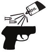 WARNING - LUBRICATION Firing a pistol with oil, grease, or any other material even partially obstructing the bore may result in damage to the pistol and serious injury to the shooter and those nearby.