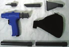 It is used in various mills or industrial areas where an ordinary blow gun does not provide enough flow.