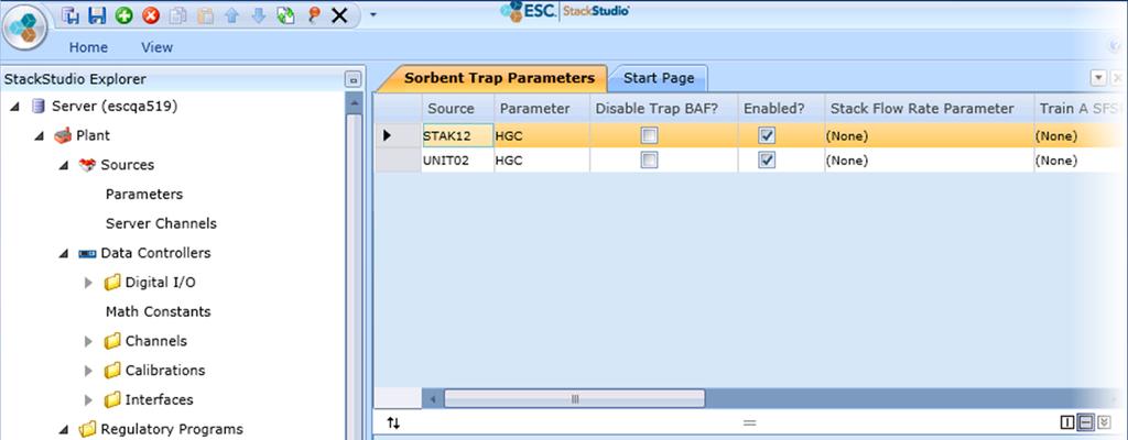 Step 3 Configure Sorbent Trap Editor In