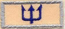2 Sil Mylar W Sea Badge Staff Trident Black F Twill Purple rope Gauze Sea Badge Staff 2 Black W Trident Tan F Twill Silver Gauze Sea Badge Staff 2 Black W Trident Tan F