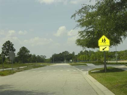 Children cross on the north side of this intersection along the bus access and then cross the east approach of the intersection to head east and west on Beech Tree Drive when leaving the school.