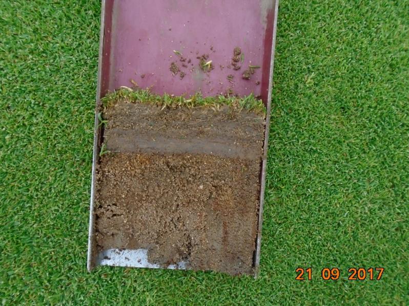 optimise the air space and water holding capacity in the soil by routine deep aeration to help keep the putting surfaces as dry as possible from week to week. This is a key procedure.