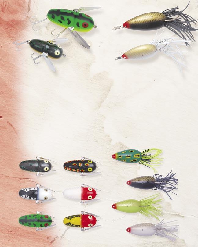90 X9120 X0515 X0320 Crazy Crawler Heddon s popular splashers, the legendary Crazy Crawlers have been producing big fish for avid users for over half a century.