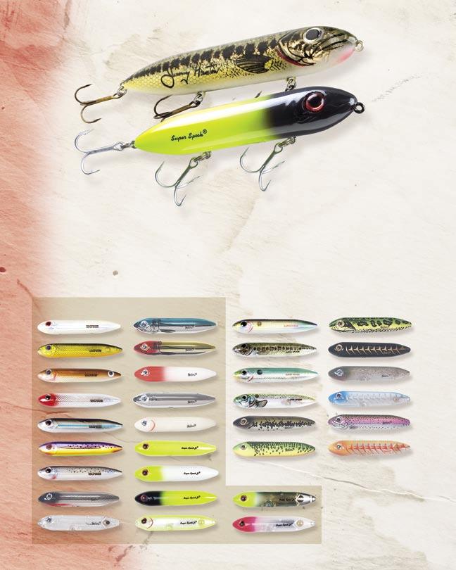 82 X9256 X9256 Super Spook The backbone of the famous Heddon Zara Spook family is the Super Spook.