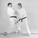in kata 14. The defender slides in and to the left of the line of attack.