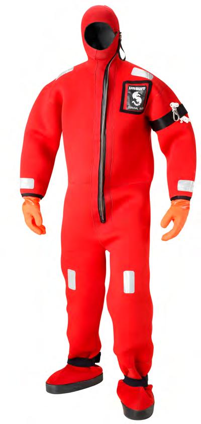 URSUIT 5001 URSUIT PROFESSIONAL DRY SUITS An abandonment suit for the crew on board in merchant vessels and open rescue boats and isolated survival and rescue suit for