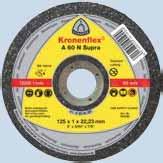 Kronenflex cutting-off wheels and grinding discs Applications guide KLINGSPOR brand Kronenflex EAN-Code (EAN-13) Product group / type Safety pictograms Safety pictogram max. KLINGSPOR No.