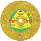 Kronenflex cutting-off wheels 2,0 3,2 mm for hand held machines Cutting-off wheel C 24 Extra Maximum ease of handling Optimal for all mineral materials due to sharp, coarse SiC grit High