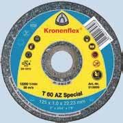 rpm 10 discs 310504 Minimum order quantity = 5 tins Cutting-off wheel INOX T 60 AZ Special Free of iron, sulfur and chlorine Minimal burr formation Low thermal load Maximum aggressiveness