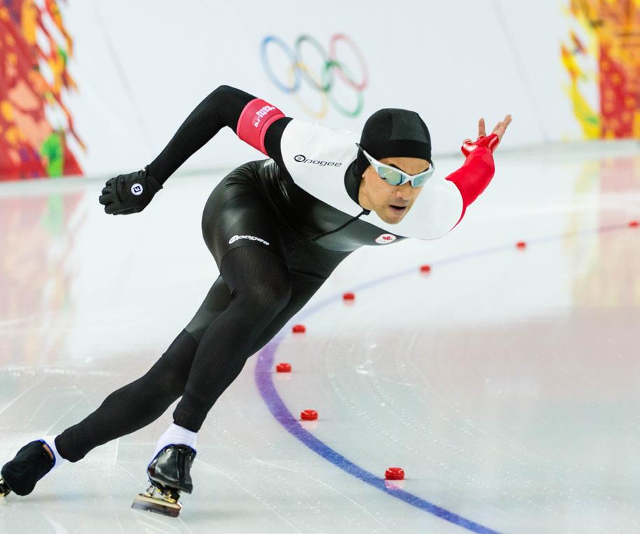 He saw Denny Morrison and his teammates win a gold medal in the team pursuit in long-track speed skating.