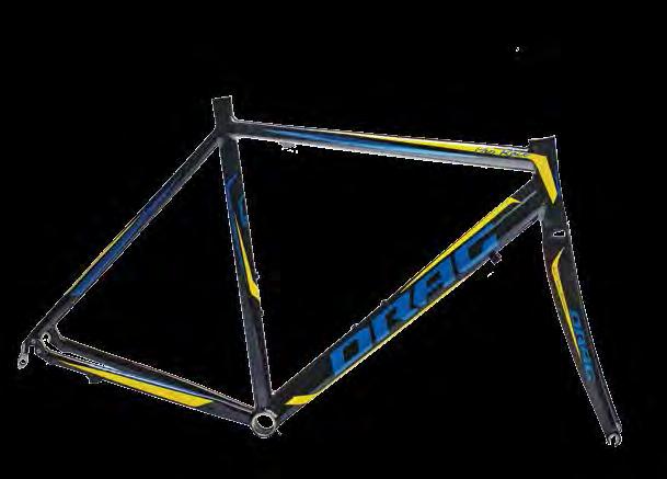 FRAME SET Sizes: 500mm, 530mm, 550mm, 570mm Material: 6061 Geometry: Road Performance Tube set: Double Butted, Hydroformed Head set: Integrated Bottom