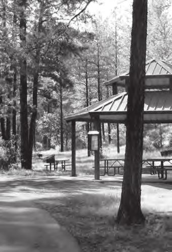 offers restrooms; four pavilions for group gatherings Parking: Lot at