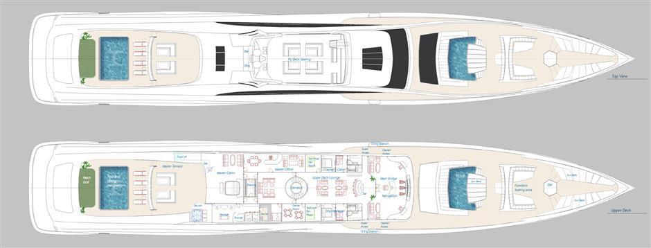 Super Sport Yacht General Arrangement