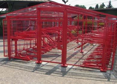 Return the upper rack to its original position Shelters Cycle-works can also provide a range of quality shelters and compounds to