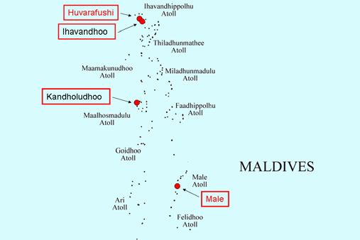 Figure 2-20 Locations of samplers of MRC-IOTC-OFCF Sampling Program in Maldives.