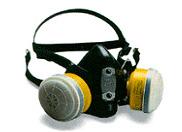 Respirators used to protect against gases and vapors are outfitted with cartridges or canisters that filter out and trap specific types of gases or vapors.