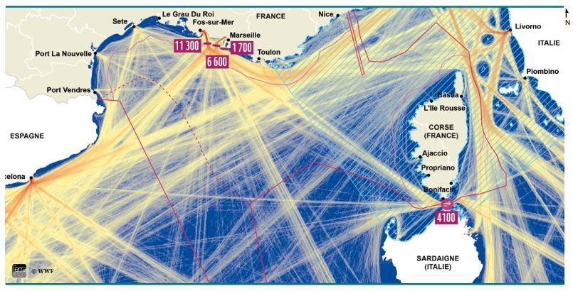 The Problem How is the maritime traffic in Pelagos?