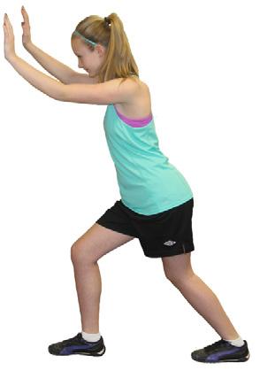 QUADRICEPS (the front of your thigh) Stand tall beside a wall or a partner for