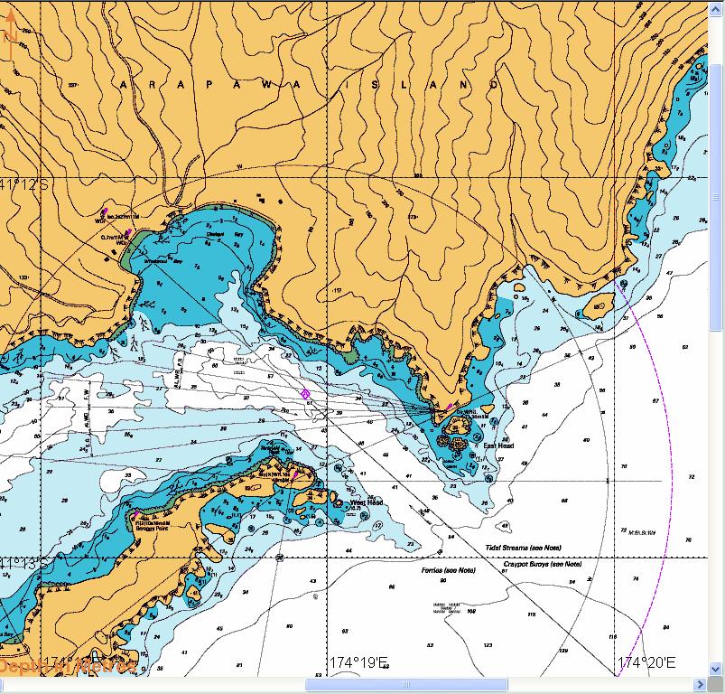 Tory Channel Covered by Chart NZ 6153 Queen Charlotte Sound and Chart NZ 6154 Tory Channel Entrance and Picton Harbour.
