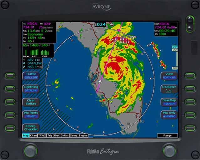 Section 9 Supplements Section 1 - General Cirrus Design The XM Satellite Weather System enhances situational awareness by providing the pilot with real time,