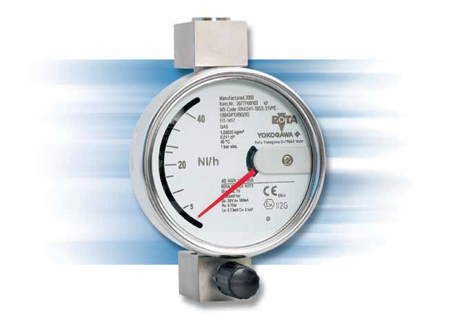 Small in size, big in performance: Rotameter RAKD The RAKD is the smaller brother of the RAMC is robust in design for low flows and high pressure applications.