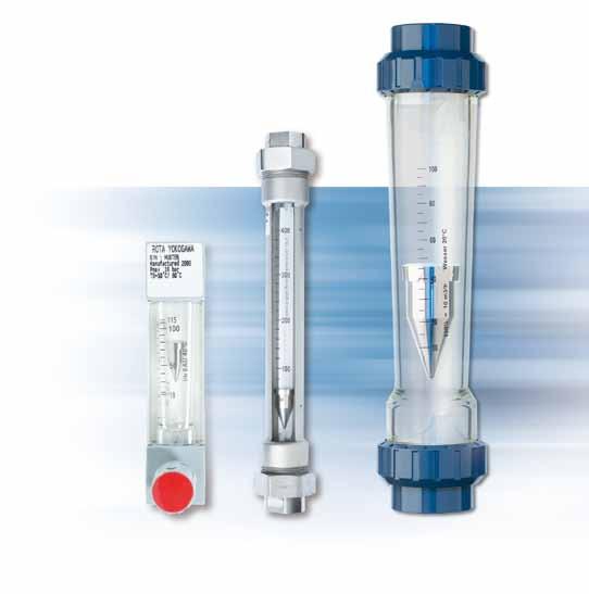 Trust your own eyes: Rotameter RA-Series The flow metering tube is transparent giving you full insight into the process and position of the float a scale on the outside of the tube indicates the true