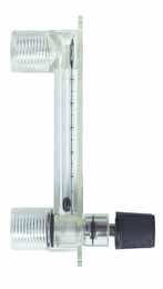 RQC1 MODEL With built-in adjustment valve Metering tube: 75mm Description This type of Rotameter is especially designed for measurement of gas flows.