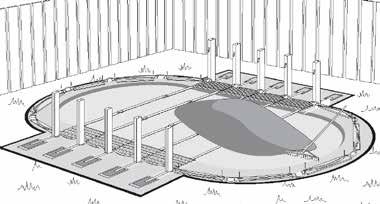2 5. Measure the perimeter of your pool ASSEMBLING THE POOL BASE A. CONT. INSTALLATION OF OF BOTTOM PLATES AND BOTTOM RAILS a.